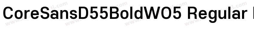 CoreSansD55BoldWO5 Regular Regular字体转换